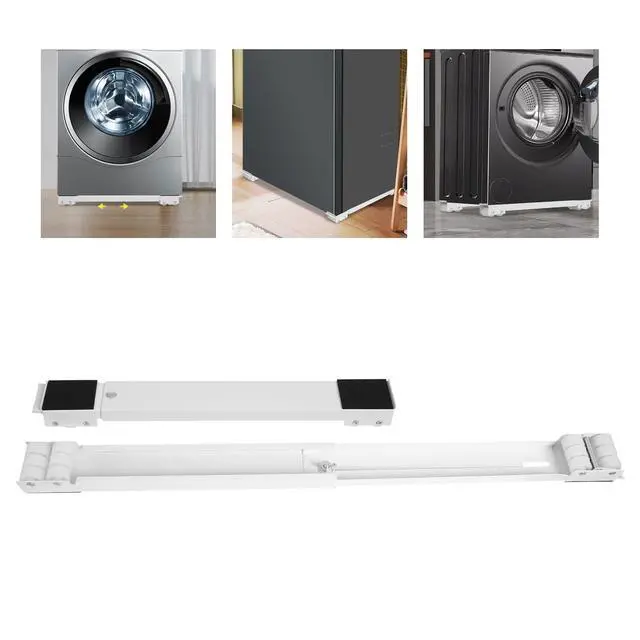Alt view image 6 of 6 - Appliance Rollers Heavy Duty, Adjustable Mini Fridge Stand 18-28 inch, Extendable Appliance Rollers Mobile Washing Machine Base Easily Move Washing Machines,Dryers, Refrigerators, Furniture