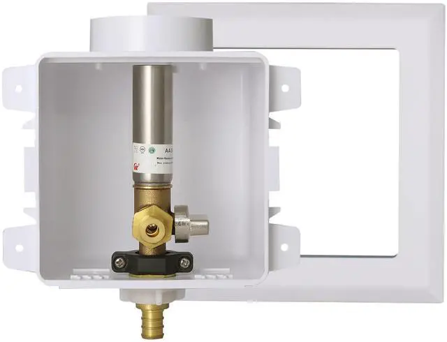 Main image of Icemaker Outlet Box with Water Hammer Arrestor,1/2 Inch Crimp PEX Inlet and 1/4 Inch OD Compression Outlet Connection Ice Maker Boxes,Refrigerator Water Line Kit
