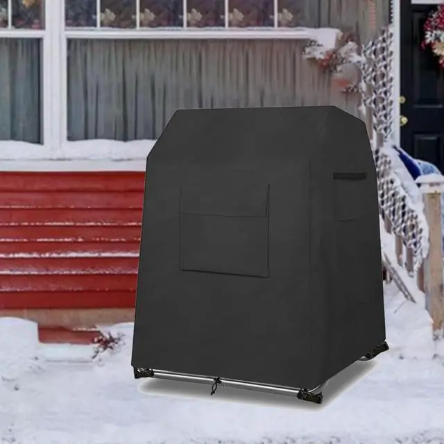 Alt view image 3 of 4 - Compost Bin Cover For Garden Yard,Fits Standard 43-Gallon Bins,Waterproof Windproof Dustproof Tumbler Cover, 28.7 X 27.2 X 35.8 Inch(600DpVC)