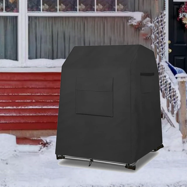 Alt view image 3 of 4 - Compost Bin Cover For Garden Yard,Fits Standard 43-Gallon Bins,Waterproof Windproof Dustproof Tumbler Cover, 28.7 X 27.2 X 35.8 Inch(600DpVC)