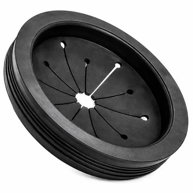 Main image of Signature Collection Waste Disposer Splash Guard Black | Garbage Disposal Splash Guard Replacement | Anti-Splash Sink Drain Guard for Kitchen Disposal