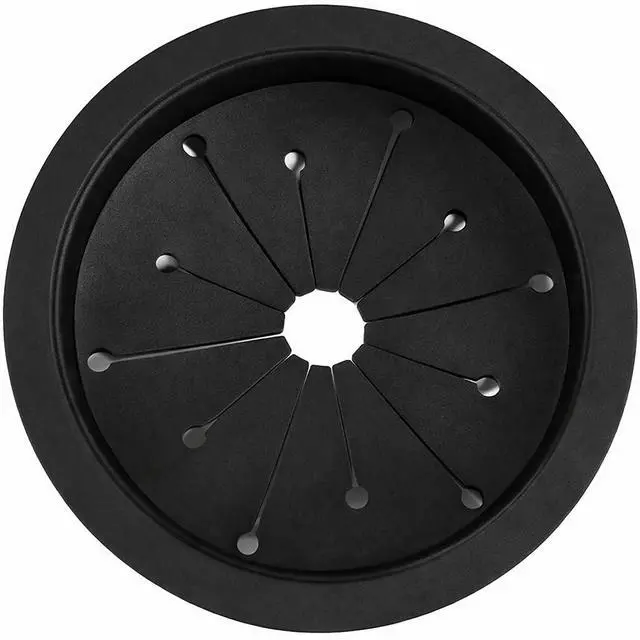 Alt view image 3 of 3 - Signature Collection Waste Disposer Splash Guard Black | Garbage Disposal Splash Guard Replacement | Anti-Splash Sink Drain Guard for Kitchen Disposal