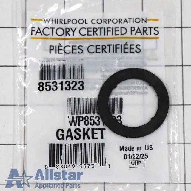 Alt view image 2 of 3 - WP8531323 Dishwasher Water Inlet Gasket