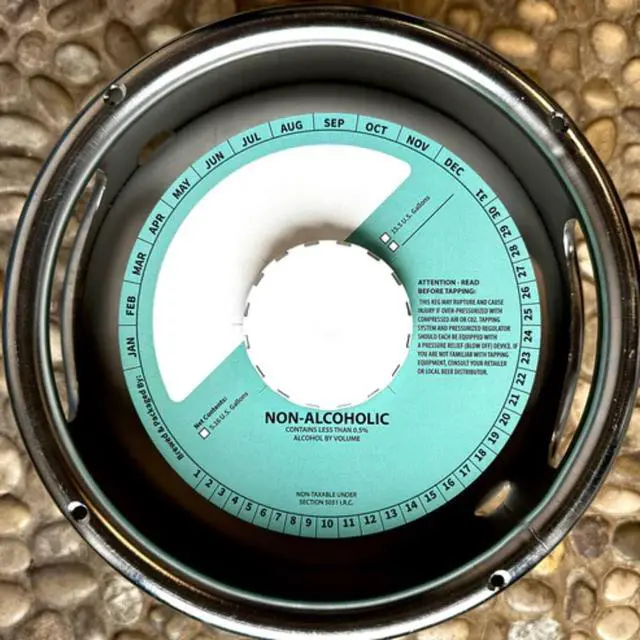 Alt view image 2 of 6 - 100 Pack Keg Ring Collars 6.5" Diameter with 2.25" Center Cutout Paperboard Discs for Non-Alcoholic Keg Labeling and Beverage Identification