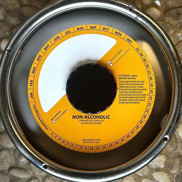 Alt view image 2 of 6 - 100 Pack Keg Ring Collars 6.5" Diameter with 2.25" Center Cutout Paperboard Discs for Non-Alcoholic Keg Labeling and Beverage Identification