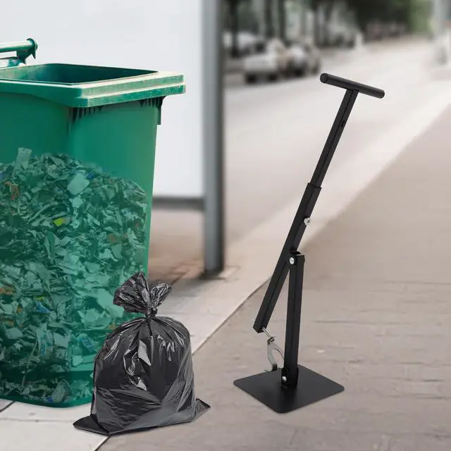 Alt view image 4 of 6 - Touchless Manual Trash Compactor, Hand-held Garbage Compressor for Trash and Recycling Bin, Trash Can Compactor for Kitchen Iron Trash Bin Compactor for Outdoor Garbage Compactor