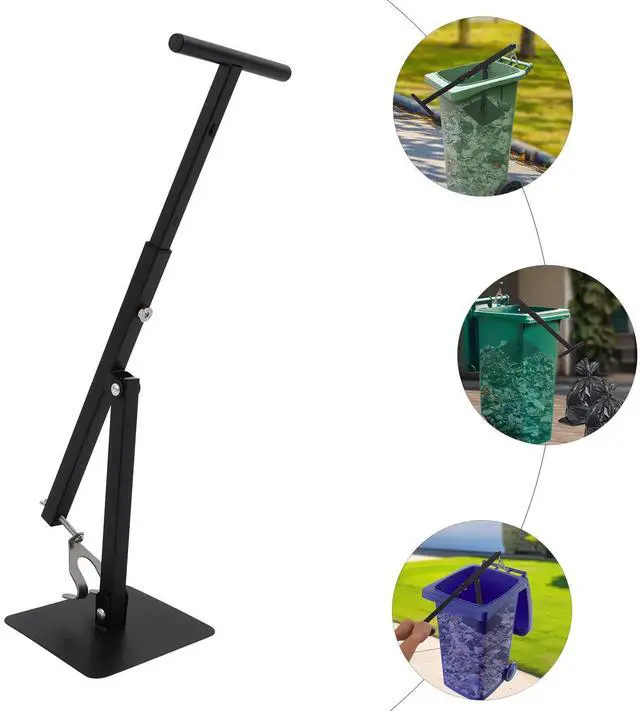 Alt view image 3 of 6 - Manual Trash Compactor - Adjustable Height Portable Compactor for Home, Office, Kitchen Waste, Freestanding Design