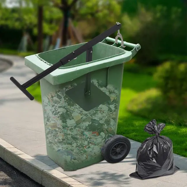 Alt view image 6 of 6 - Manual Trash Compactor - Adjustable Height Portable Compactor for Home, Office, Kitchen Waste, Freestanding Design