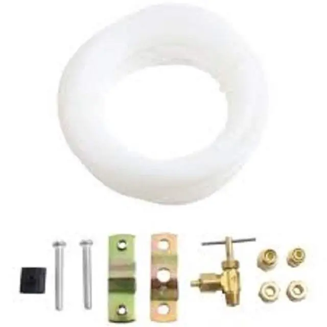 Alt view image 2 of 3 - W10357069, W10823511 Ice Maker Installation Polyethylene Tubing Kit Includes Saddle Valve 25' of ¼ Plastic tubing and Fittings. KitchenAid, Whirlpool, Kenmore, Maytag, Refrigerators and Humidifiers