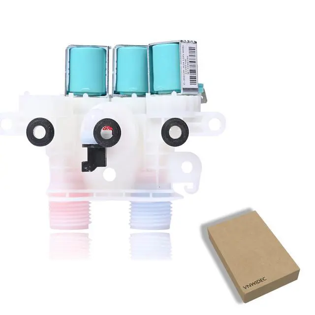 Main image of Washer Water Inlet Valve for Whirlpool WTW7000DW2 WTW7000DW3 WTW7000DW4 | Fits Whirlpool WTW7040DW0, WTW7040DW1, WTW8000DW3, WTW8000DW4, WTW8000DW5, WTW8040DW