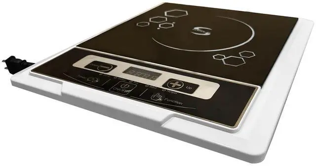 Main image of ® Induction Cooktop Cooker Hot Plate Heating Cooking Burner Stove Portable Dorm Camping 2000 Watts 12037NEW-2D