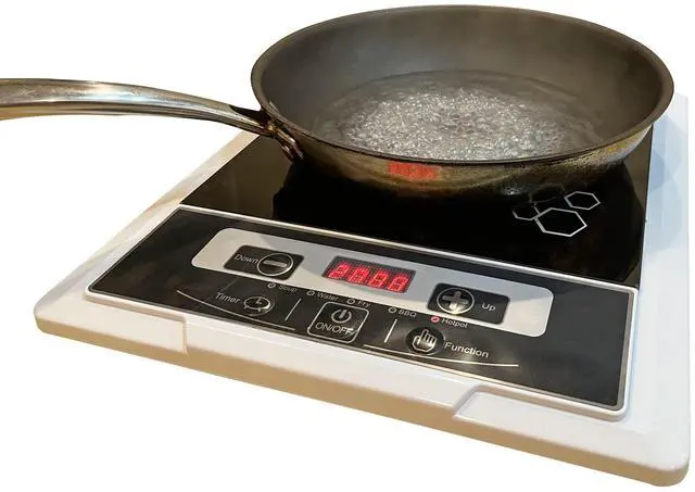Alt view image 2 of 5 - ® Induction Cooktop Cooker Hot Plate Heating Cooking Burner Stove Portable Dorm Camping 2000 Watts 12037NEW-2D