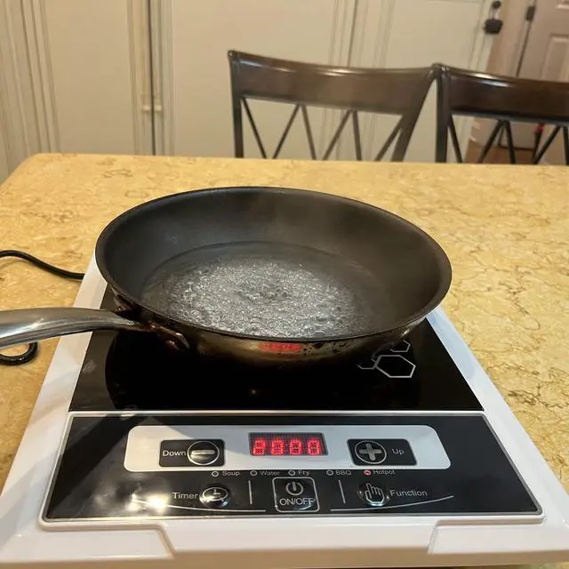 Alt view image 3 of 5 - ® Induction Cooktop Cooker Hot Plate Heating Cooking Burner Stove Portable Dorm Camping 2000 Watts 12037NEW-2D