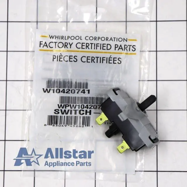 Alt view image 2 of 4 - WPW10420741 Dryer Start Switch