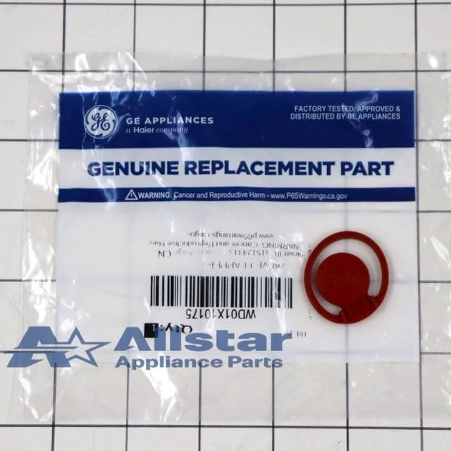 Alt view image 2 of 4 - WD01X10175 Dishwasher Check Flapper Valve, Pump Inlet