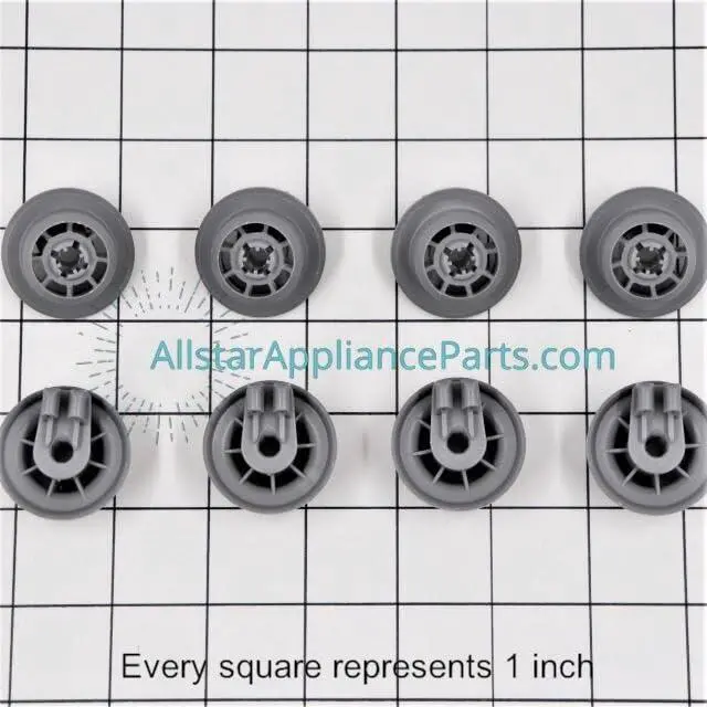 Alt view image 2 of 5 - 00165314 Dishwasher Lower Rack Wheel (8-Pack)