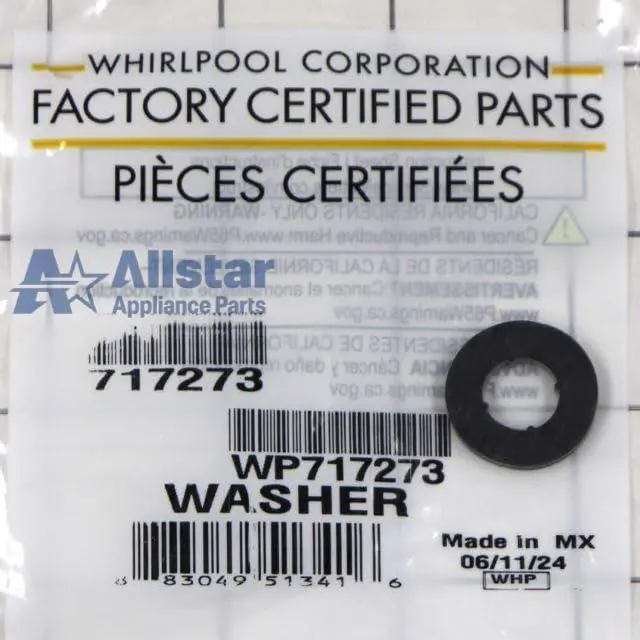 Alt view image 2 of 4 - WP717273 Dishwasher Rubber Washer