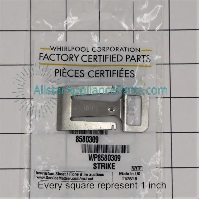 Alt view image 2 of 5 - WP8580309 Dishwasher Door Strike