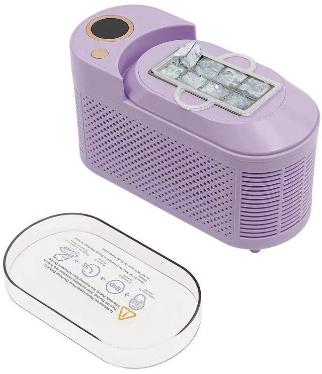 Main image of Portable Mini Ice Maker Machine for Countertop - Fast 8 Cubes in 15 Mins, Car ice Maker, Ideal for Home, Kitchen, Camping, RV (Purple)
