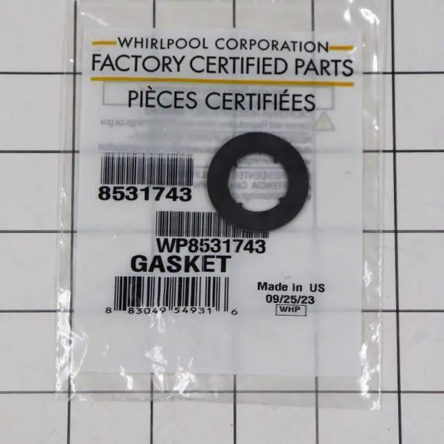 Main image of WP8531743 Dishwasher Float Switch Base Gasket