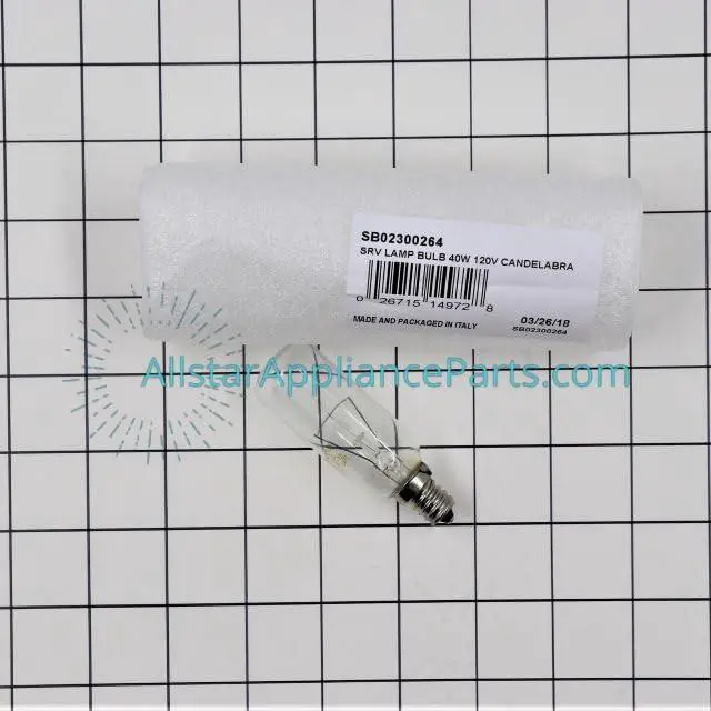 Alt view image 2 of 3 - SB02300264 Range Vent Hood Light Bulb