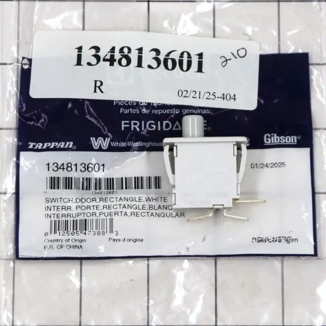 Main image of 134813601 Dryer Door Switch, 3 Wire