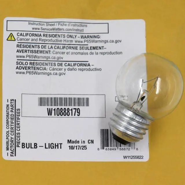 Main image of W10888179 Range Light Bulb