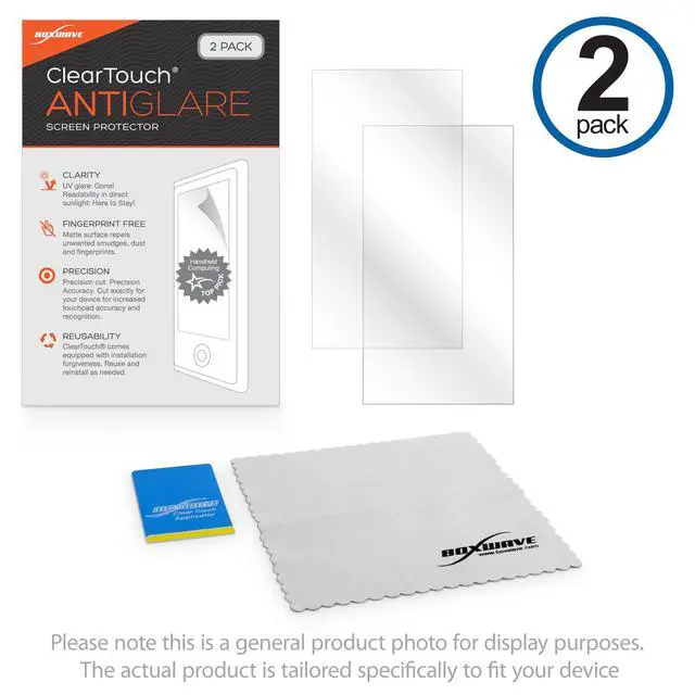 Alt view image 4 of 6 - Screen Protector Compatible with Whirlpool 30" Built-in Double Electric Convection Wall Oven - Stainless Steel - ClearTouch Anti-Glare (2-Pack), Anti-Fingerprint Matte Film Skin