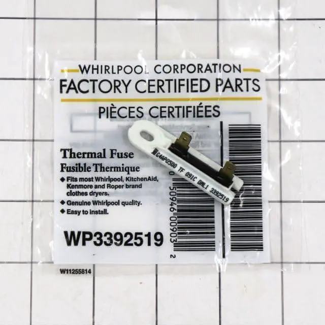 Main image of WP3392519 Dryer Thermal Fuse