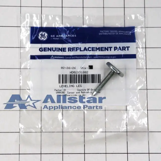 Alt view image 2 of 6 - WD02X31882 Dishwasher Leveling Leg