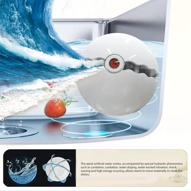 Alt view image 6 of 6 - Dishwasher for Kitchen Sinks Compact USB Powered Device for Dishes Plates and Utensils