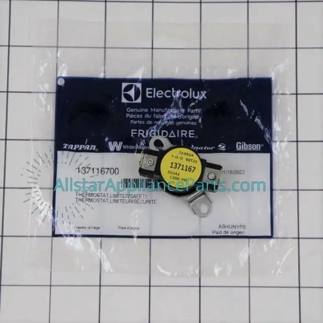 Alt view image 2 of 5 - 137116700 Dryer High Limit Thermostat