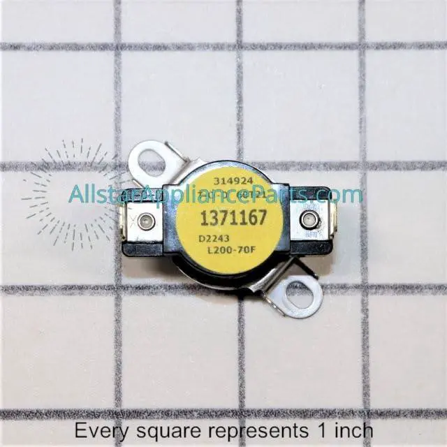 Alt view image 3 of 5 - 137116700 Dryer High Limit Thermostat