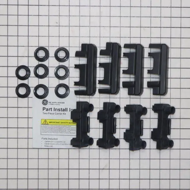 Main image of WD01X35298 Dishwasher Dishrack Carrier and Roller Kit