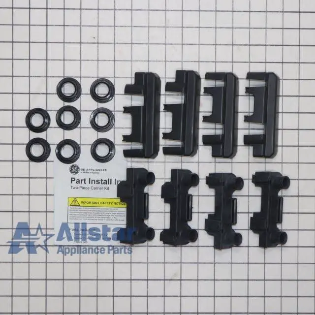 Alt view image 2 of 3 - WD01X35298 Dishwasher Dishrack Carrier and Roller Kit