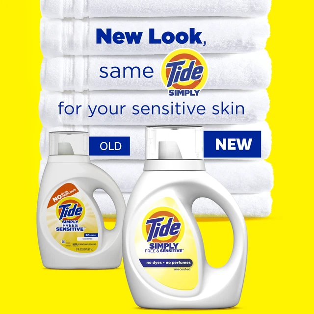 Alt view image 3 of 7 - Tide Simply Liquid Laundry Detergent, Free & Sensitive, 84 fl oz, 64 Loads