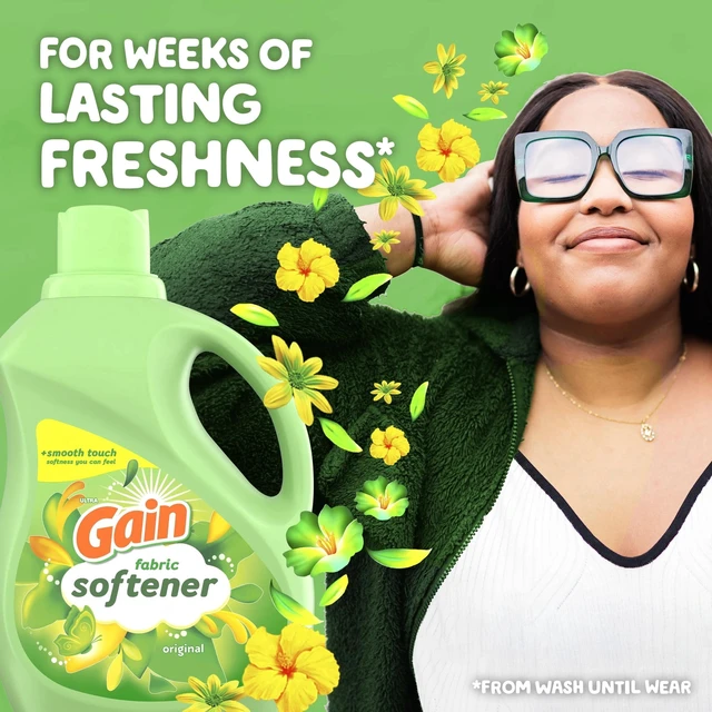 Alt view image 5 of 6 - Gain Liquid Laundry Fabric Softener and Conditioner, Original Scent, 140 fl oz, 190 Loads