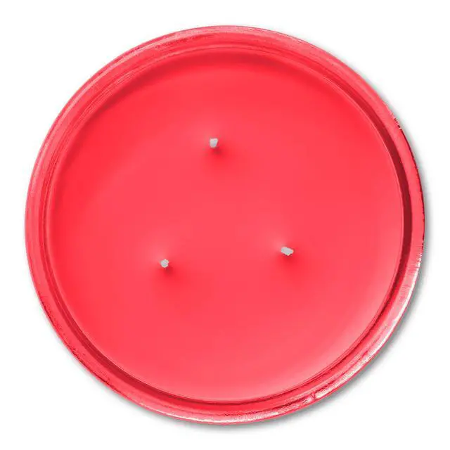 Alt view image 4 of 7 - Mainstays 3-Wick Scented Glass Jar Candle, Strawberry Breeze, 11.5 oz