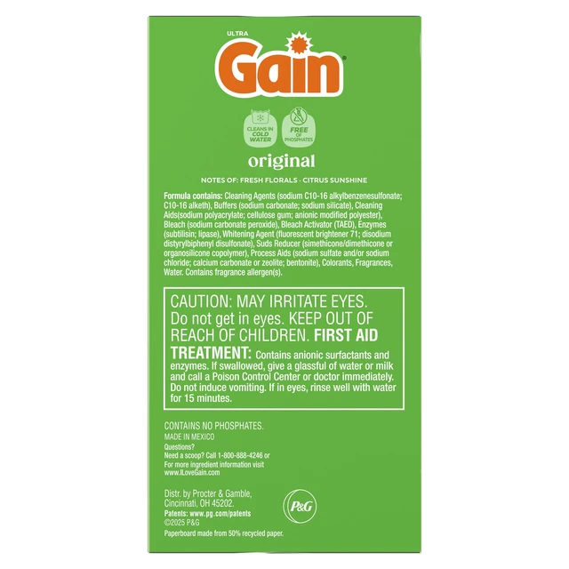 Alt view image 7 of 7 - Gain Powder Laundry Detergent, Original Scent, 40 oz, 44 Loads
