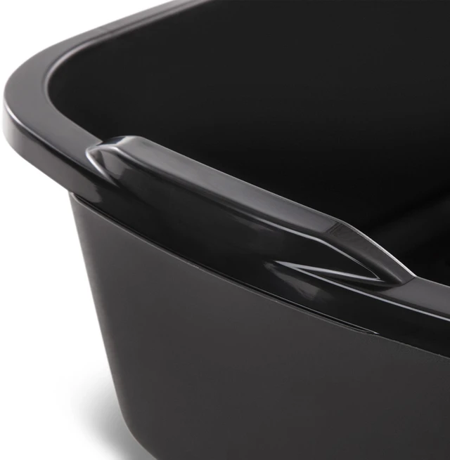 Alt view image 2 of 6 - Sterilite 18 Qt. Dishpan, Multi-Purpose Plastic Wash Tub, Kitchen, Sink, Black