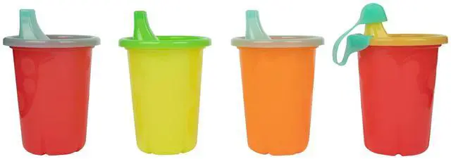 Alt view image 4 of 6 - (2 pack) Take & Toss Sippy Cups, 10 oz Toddler Cups 4 Pack