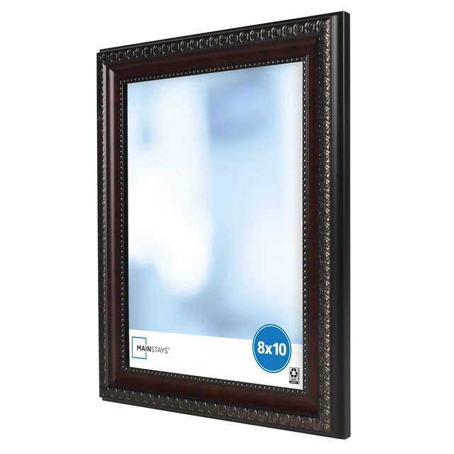 Alt view image 2 of 7 - 8 x 10 Inch Tabletop Picture Frame, Mahogany Finish Desktop Photo Display Frame for Home Decor