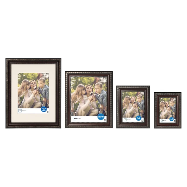 Alt view image 5 of 7 - 8 x 10 Inch Tabletop Picture Frame, Mahogany Finish Desktop Photo Display Frame for Home Decor