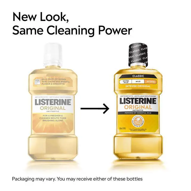 Alt view image 3 of 6 - Listerine Original Intense Antiseptic Mouthwash for Bad Breath & Plaque Oral Care, 1.5 L