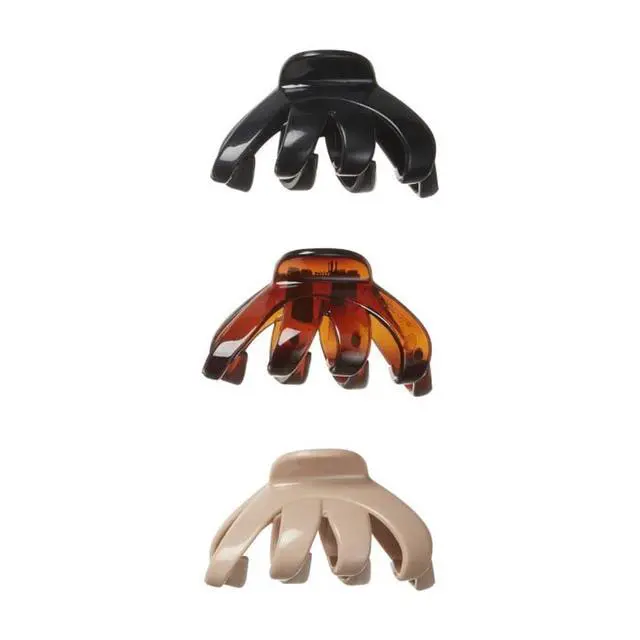 Alt view image 4 of 6 - (2 pack) Scunci Octopus Claw Clip, Multicolor, 3 Count