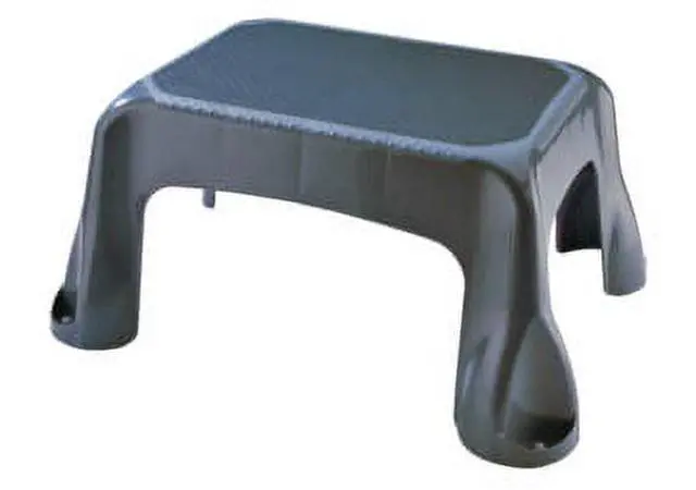 Alt view image 4 of 5 - Rubbermaid Plastic Step Stool, In-Mold Tread, 1-Step, Gray