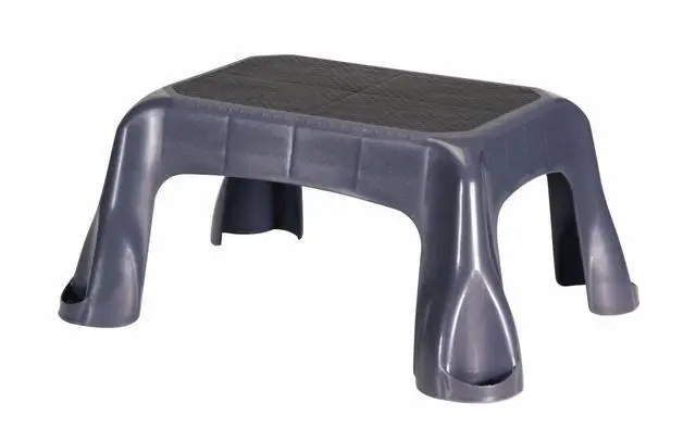 Main image of Rubbermaid Plastic Step Stool, In-Mold Tread, 1-Step, Gray