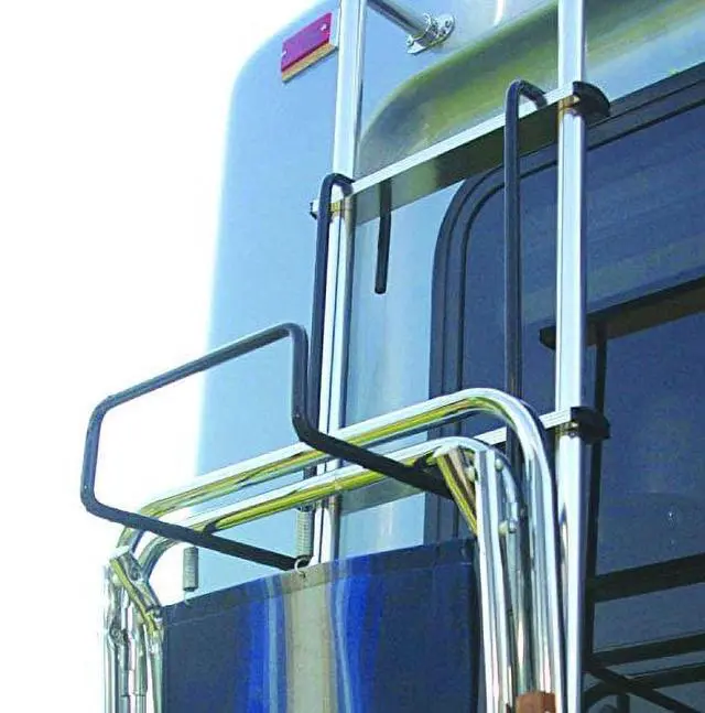 Alt view image 2 of 3 - Camco Heavy Duty RV Ladder Chair and Bike Rack, Polymer-Covered Steel, Fits All Ladders, Holds Up to 4 Chairs (51490)