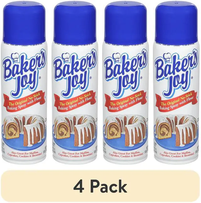 Main image of (4 pack) Baker's Joy Baking Spray, The Original No-Stick Baking Spray with Flour, 5 oz. Can