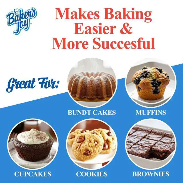 Alt view image 3 of 7 - (4 pack) Baker's Joy Baking Spray, The Original No-Stick Baking Spray with Flour, 5 oz. Can